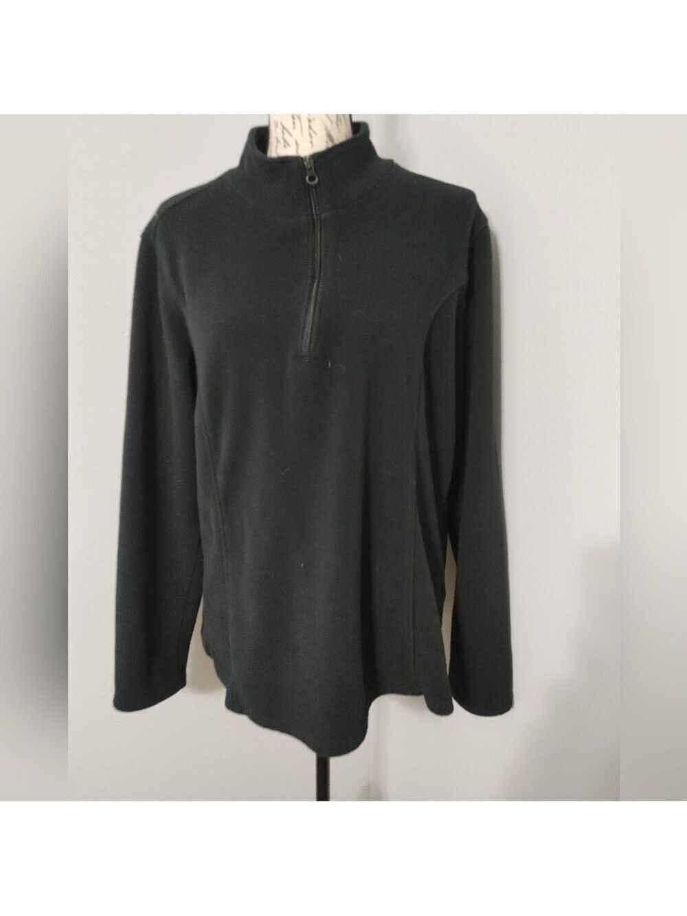 Cabela's Classic Quarter Zip Fleece Black Zip-Up Women's Jacket